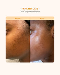 Buttah Vitamina C Serum, textura cremosa para hidratación suave.