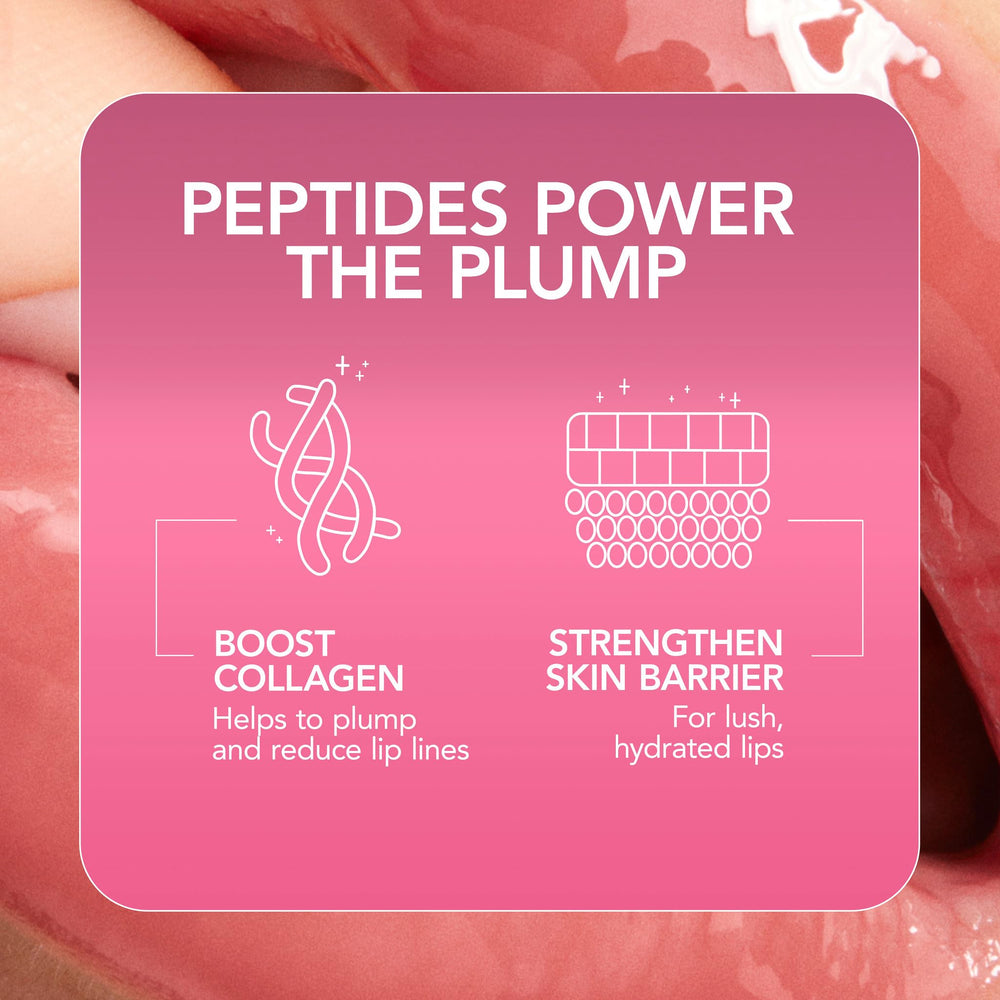 Buxom lip cream mini can be worn alone or layered as a top coat.