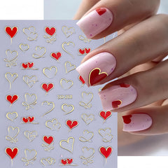 BYJKYEN uso fácil de corazones en uñas, perfecto para principiantes