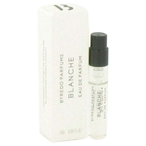 Byredo Blanche, frasco de muestra, aroma floral suave para uso diurno y confianza.