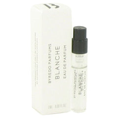Byredo Blanche, frasco de muestra, aroma floral suave para uso diurno y confianza.