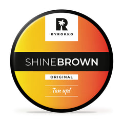 BYROKKO Shine crema bronceadora, textura suave para un bronceado más intenso.
