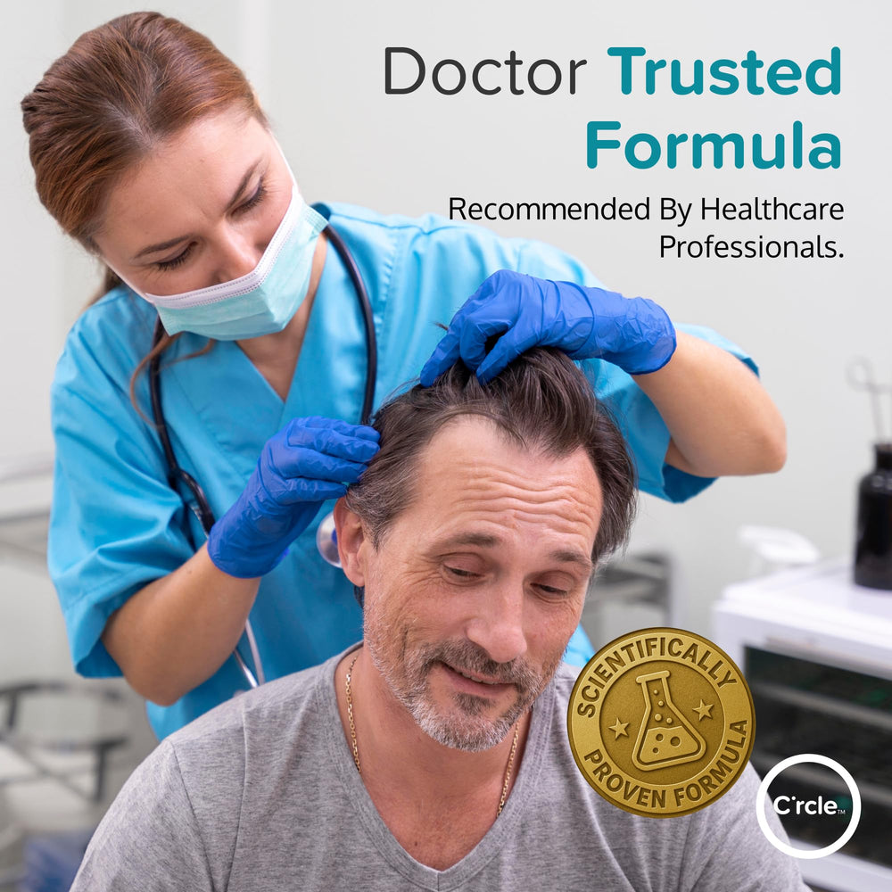 C'rcle Minoxidil Foam 5% suministro de 3 meses para cuidado continuo.