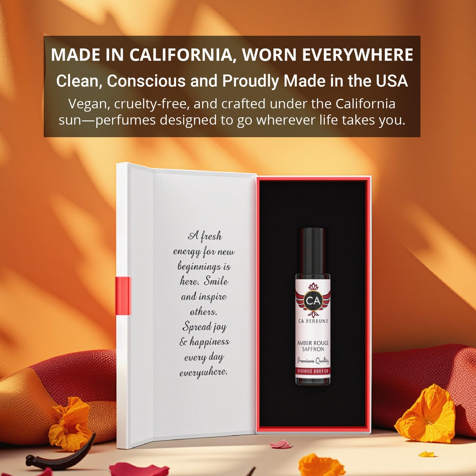 CA Perfume Amber Rouge Saffron: notas aromáticas intensas para cualquier ocasión.