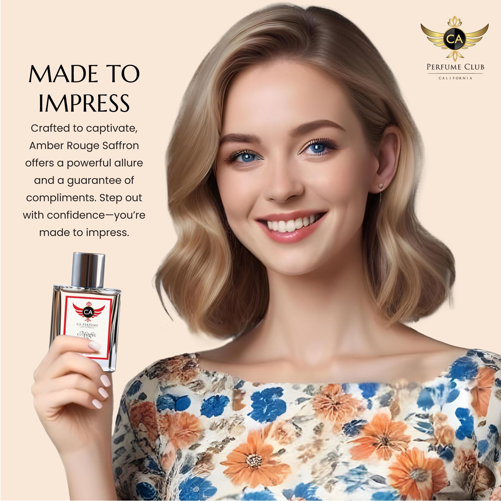 CA Perfume Impression Amber Rouge Saffron, colección unisexo para compartir entre parejas.