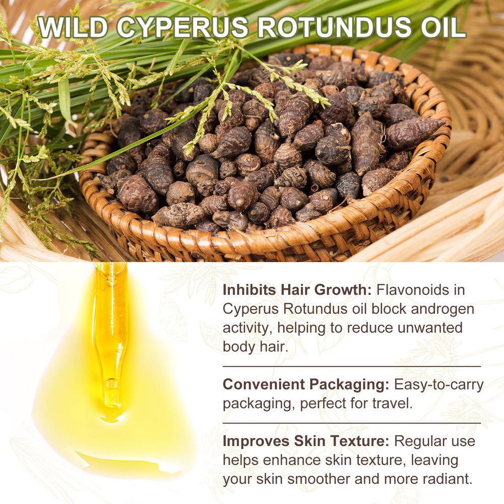 Cacukn Cyperus Rotundus, cuidado ligero para la piel.
