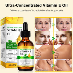 Cacukn Vitamina E, aceite para cuerpo, hidrata la piel uniformemente