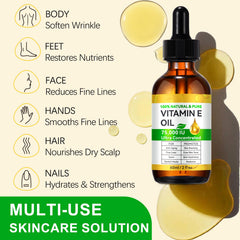 Cacukn Vitamina E, aceite para masaje capilar, hidrata el cuero cabelludo