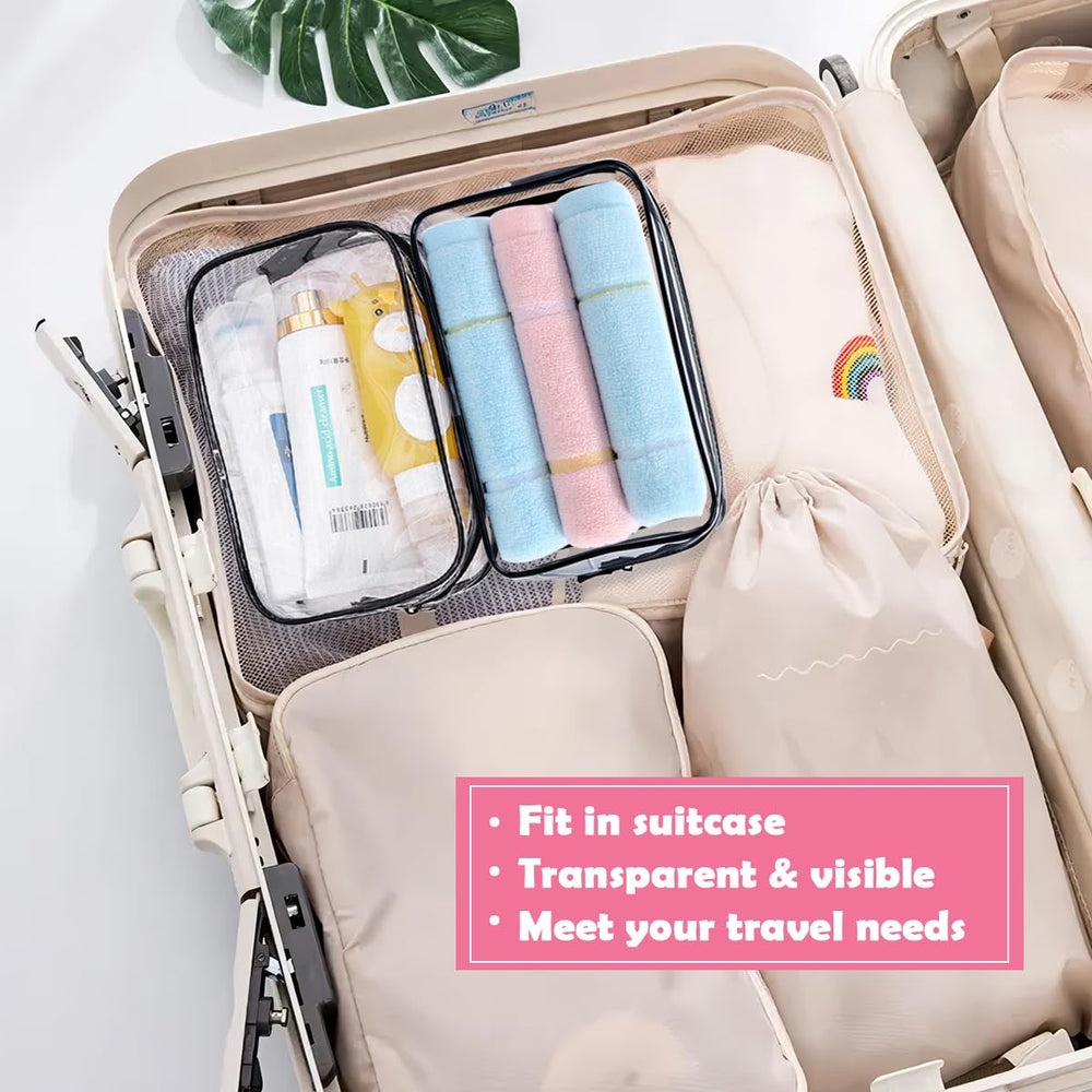 Cadavo diseño transparente facilita localizar productos en el equipaje.