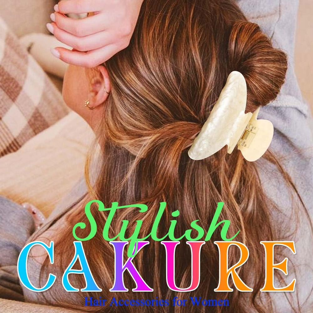 CAKURE barrettes acrílicas rosa para mujeres