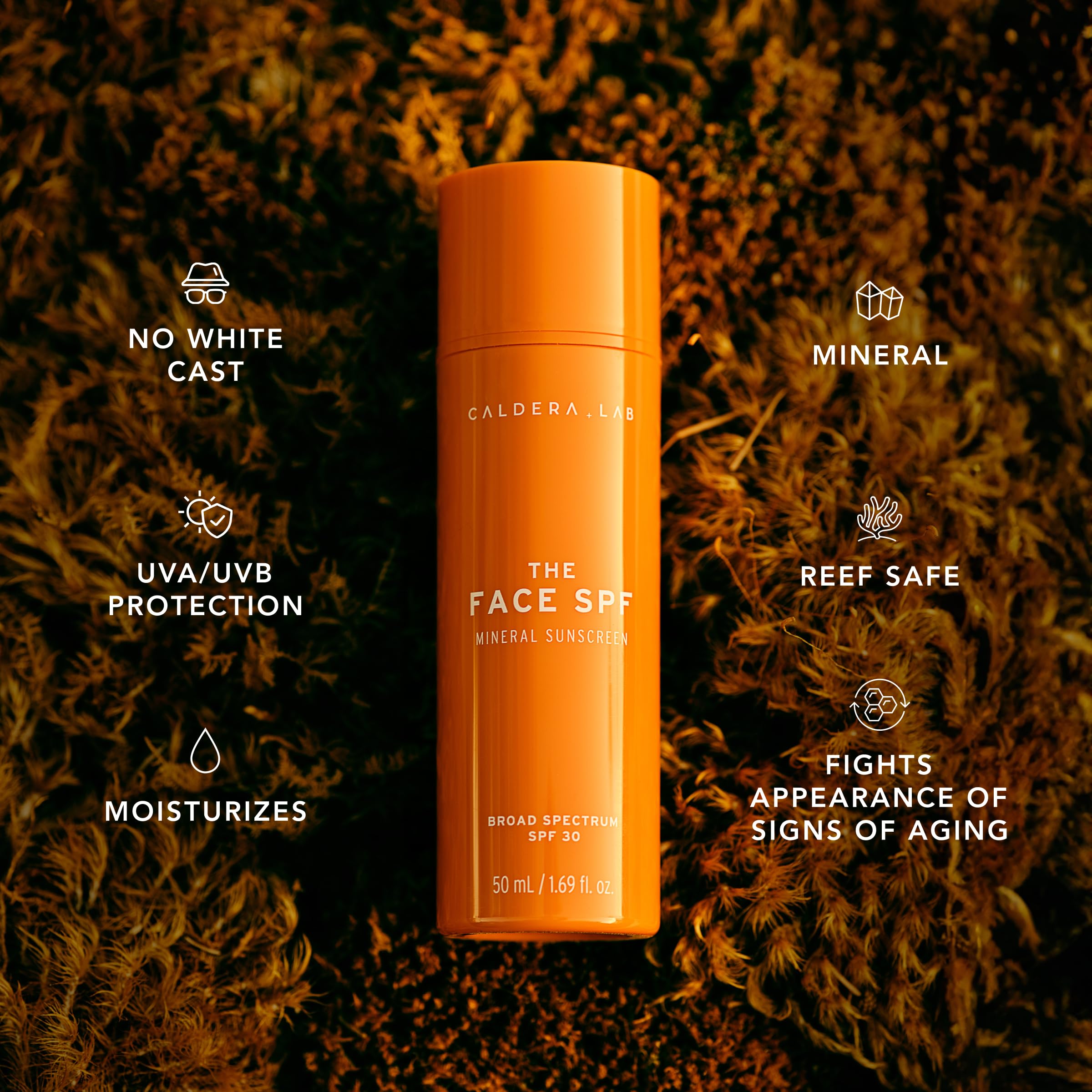 Caldera + Lab The Face SPF, protección diaria para rostro durante actividades al aire libre.