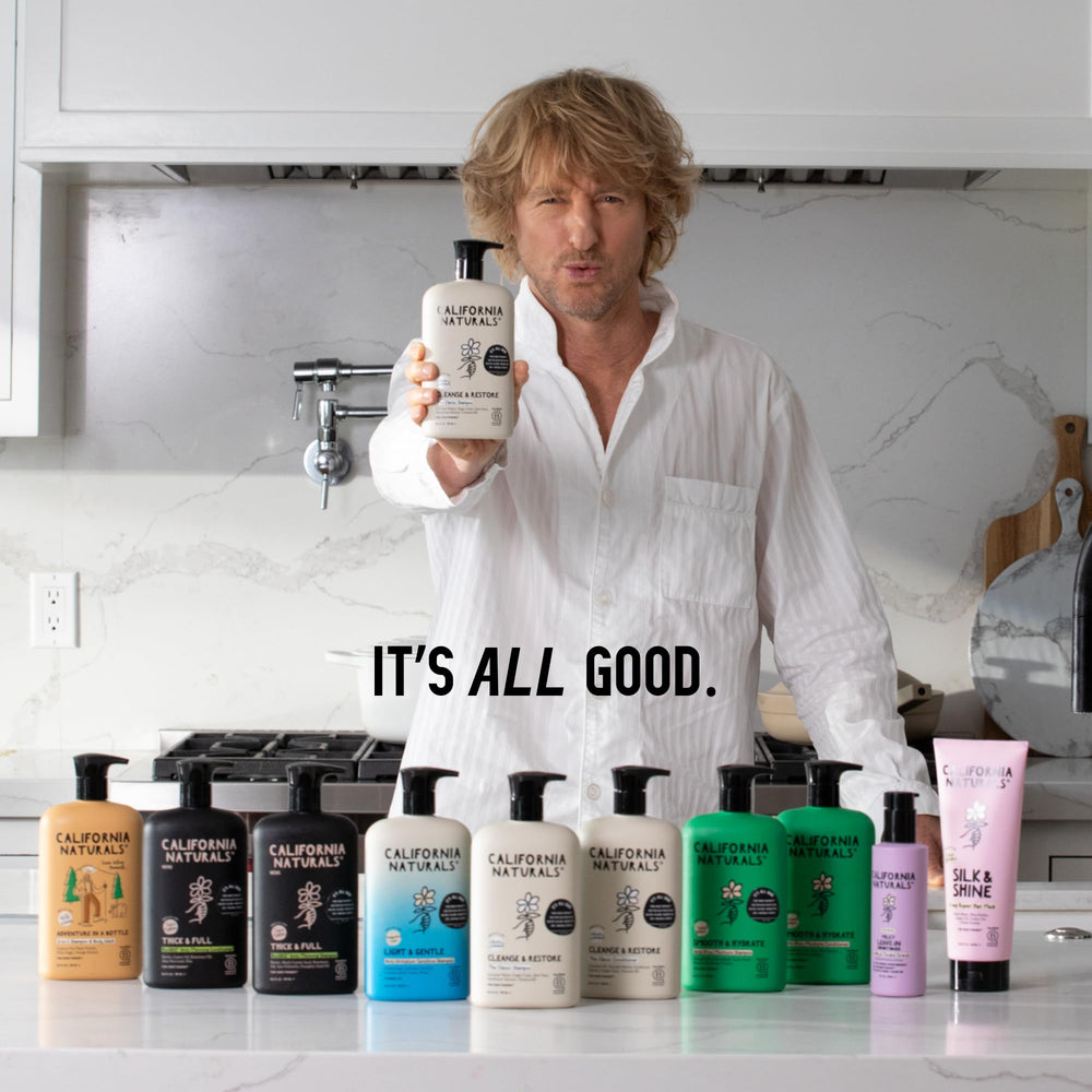 California Naturals packaging uses recycled materials for a sustainable routine.