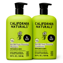 Re:GRO champú de California Naturals, botella frontal, estimula cuero cabelludo y cabello