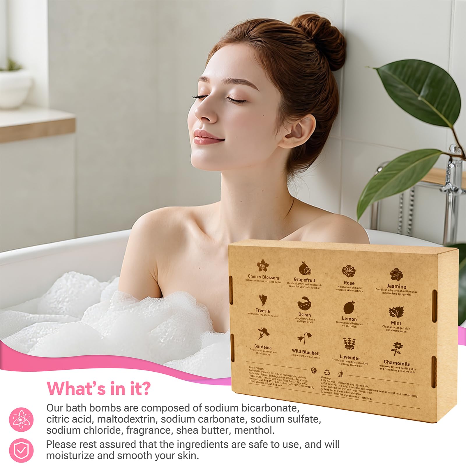 CalmNfiz bomba de baño limón: nota cítrica para activar energía