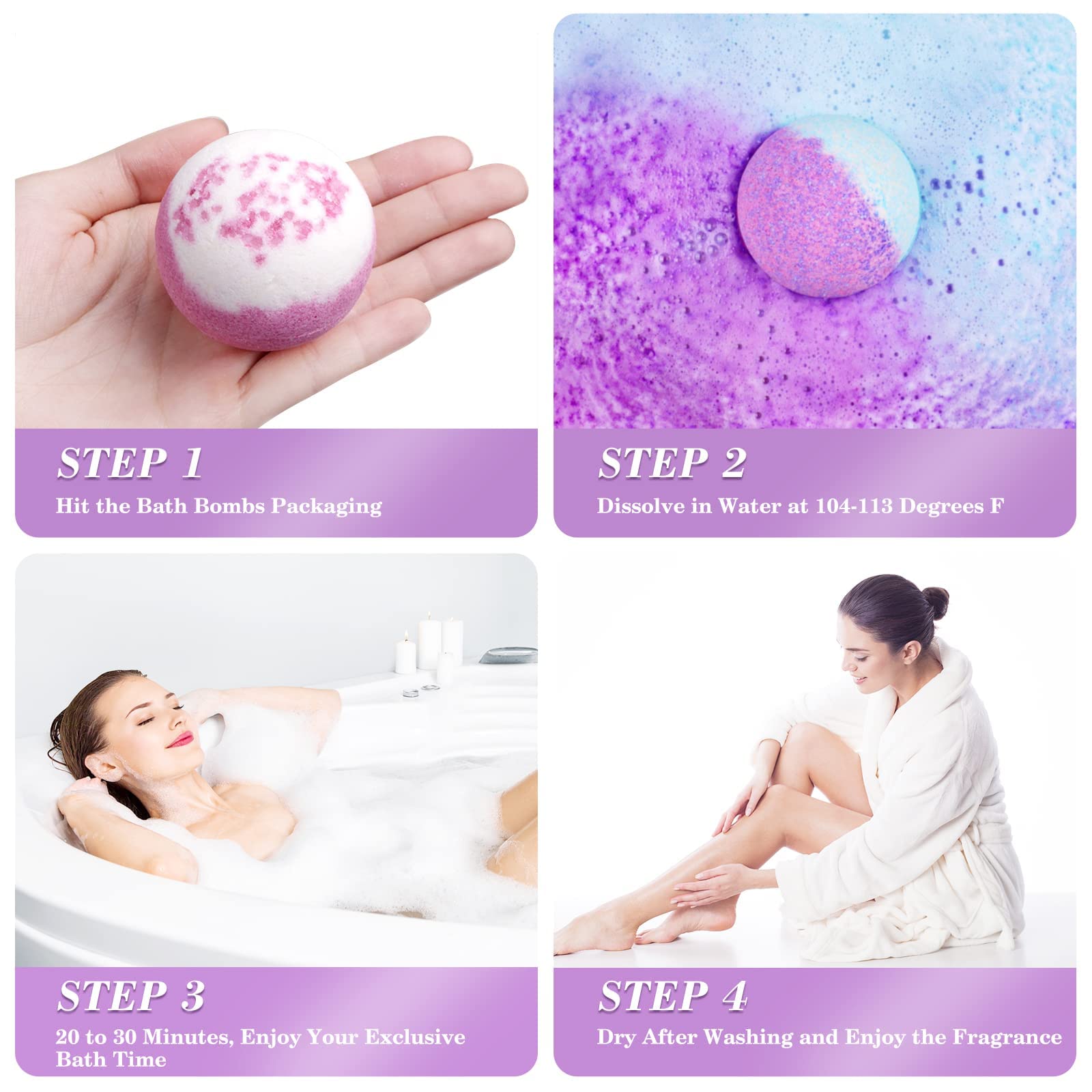 CalmNFiz huile essentielle rappel parfum réconfortant pour le bain.