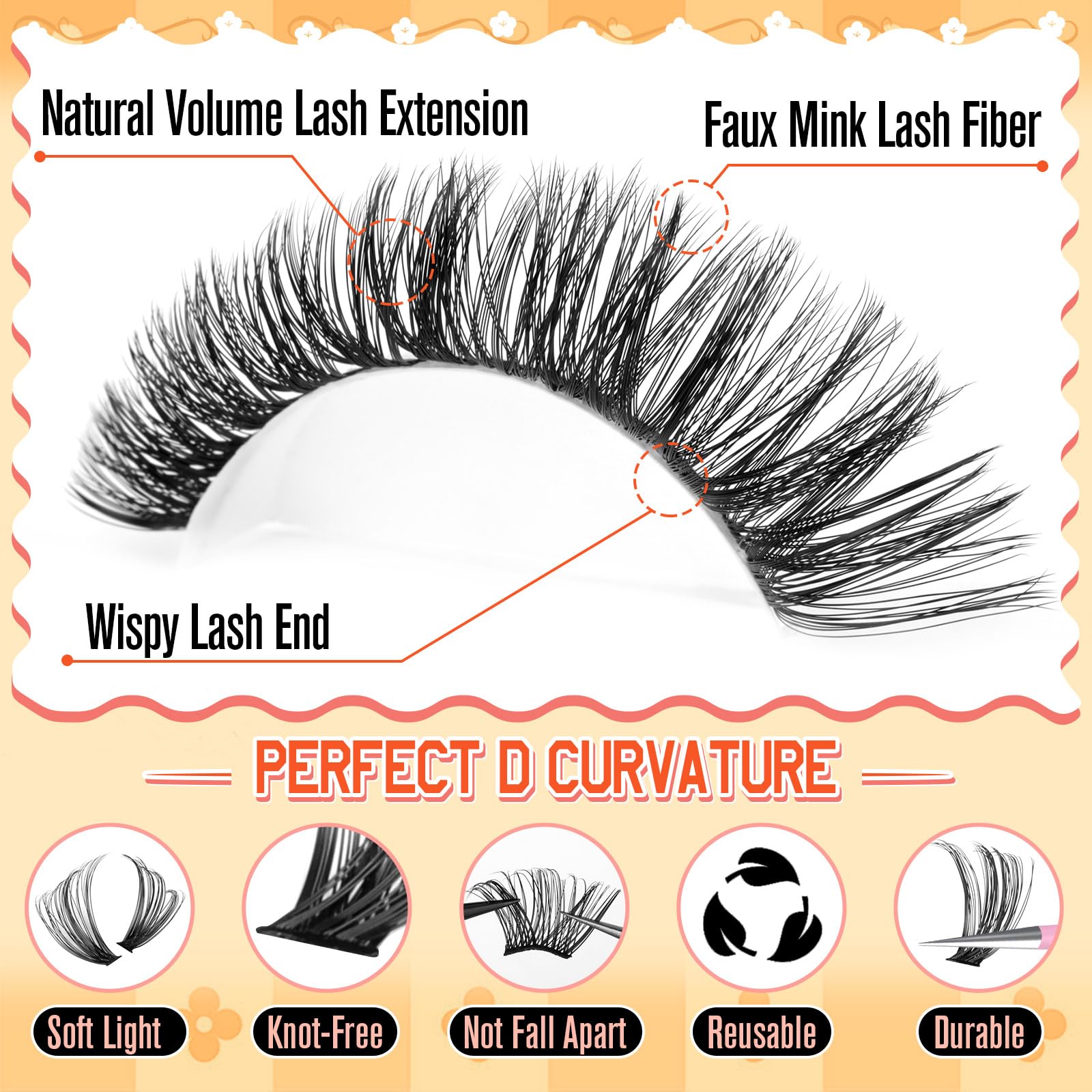 Pestañas calphdiar racimos, ideales para principiantes que buscan un look profesional en casa.