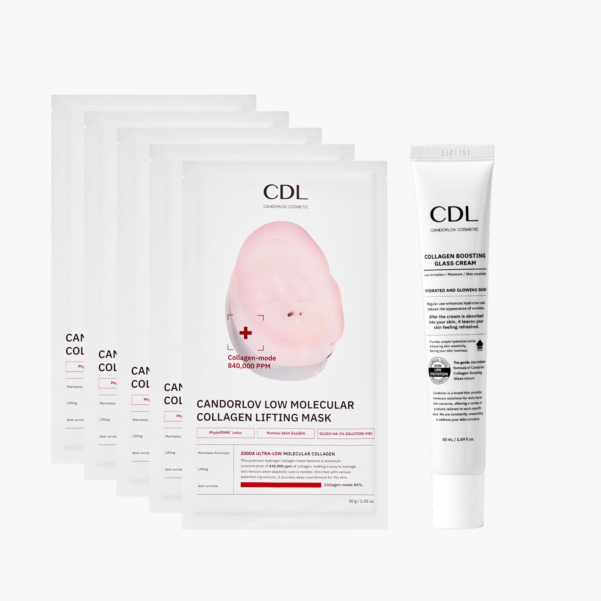 CANDORLOV CDL mascarilla hidrogel lifting para piel más firme.