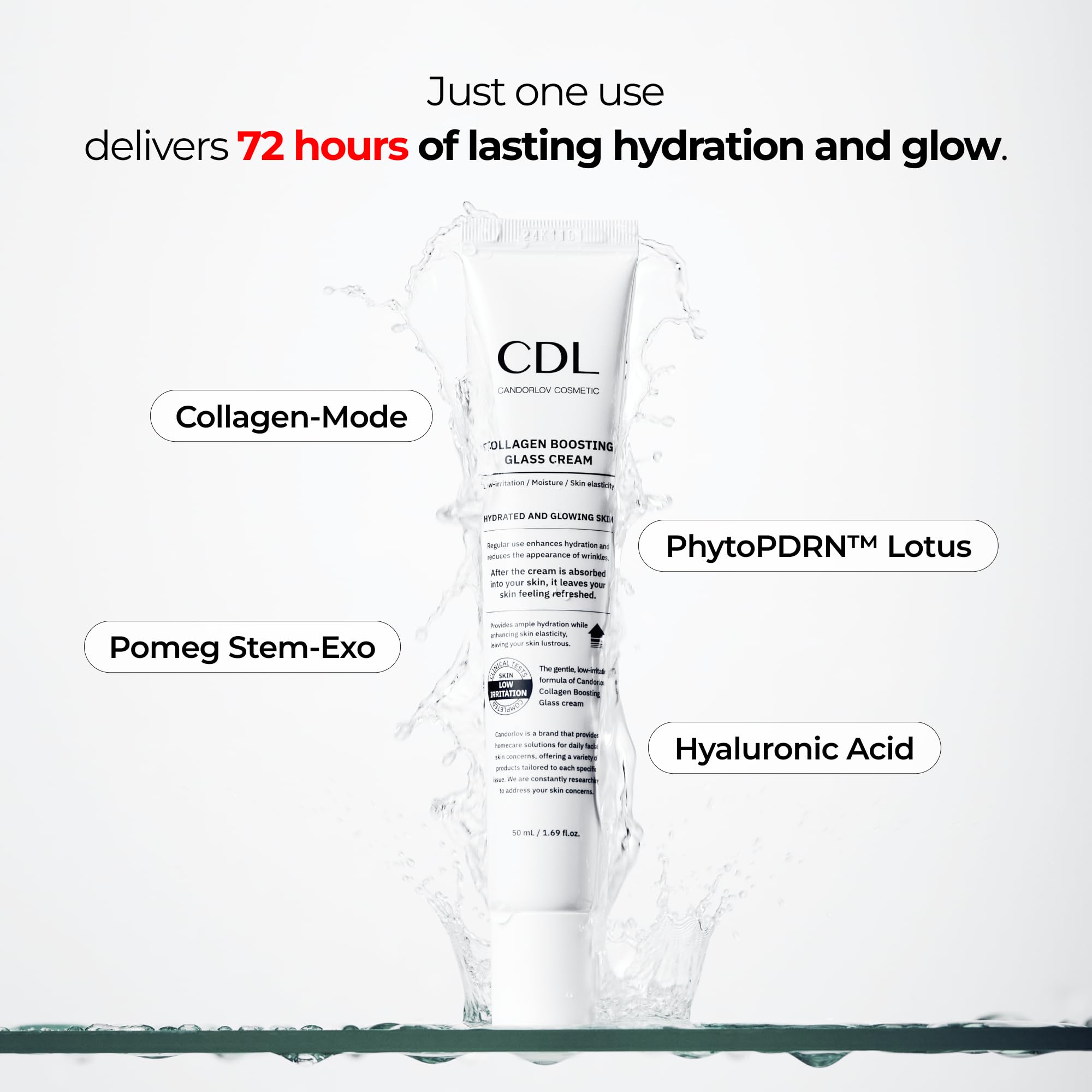 CANDORLOV CDL modo de colágeno 840ppm para mayor elasticidad.