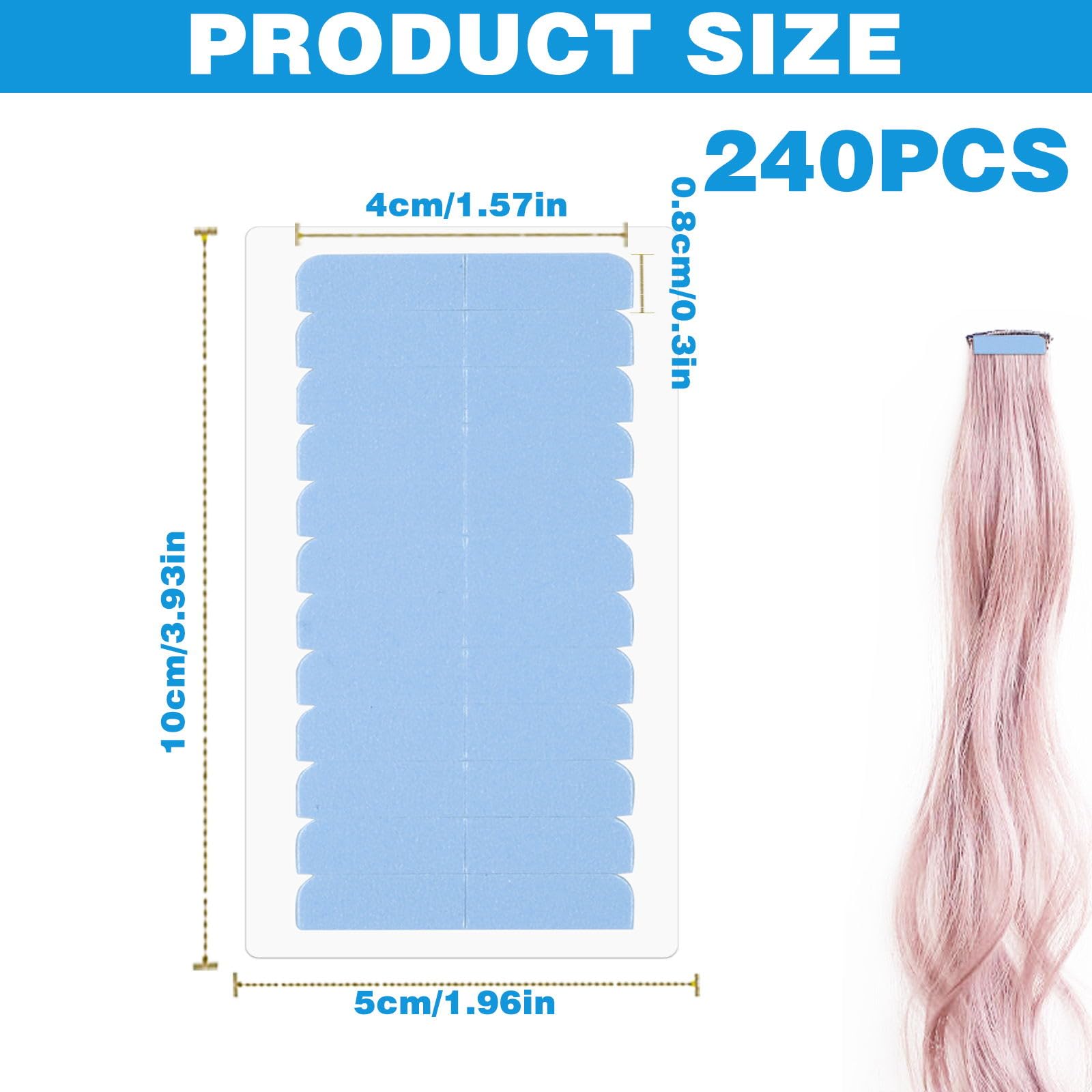 CANIPHA 240 cintas azules para retoques cabello en casa