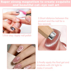 CANIPHA imán de uñas diseño ergonómico para uso cómodo.