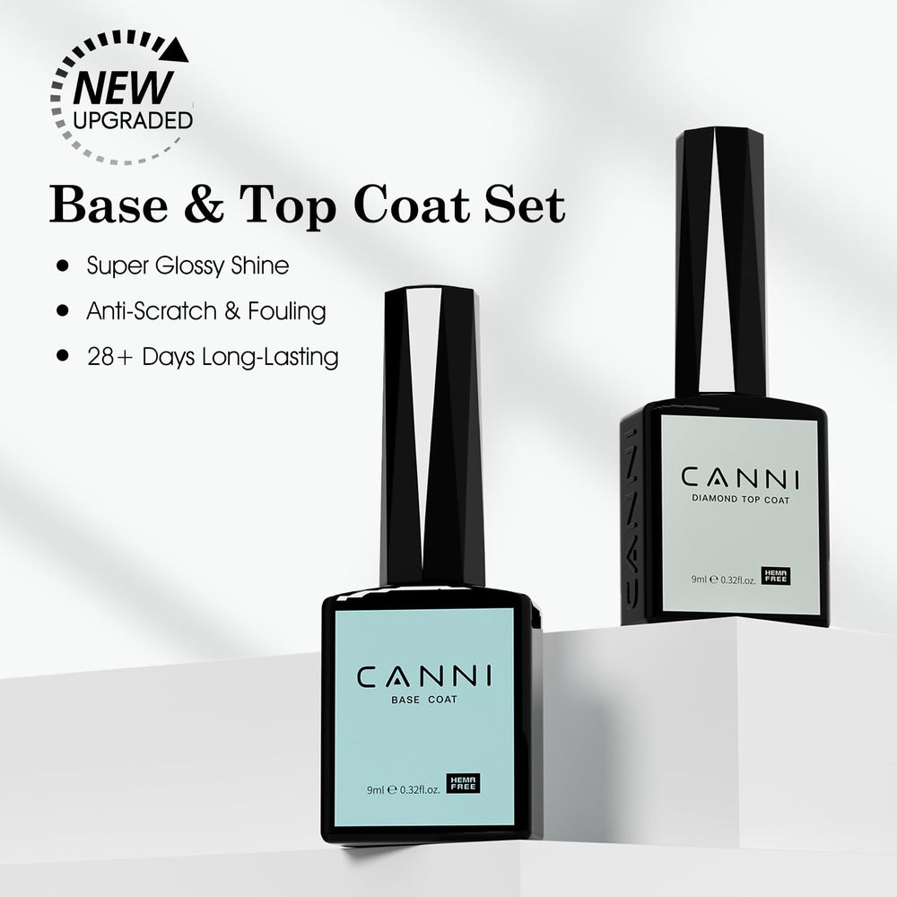 CANNI capa superior gel brillo espejo sin limpieza, acabado rápido.