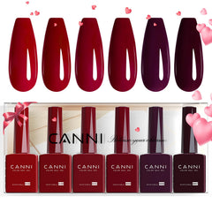 CANNI gel color rojo profundo, botella coloreada para visualización precisa durante la aplicación