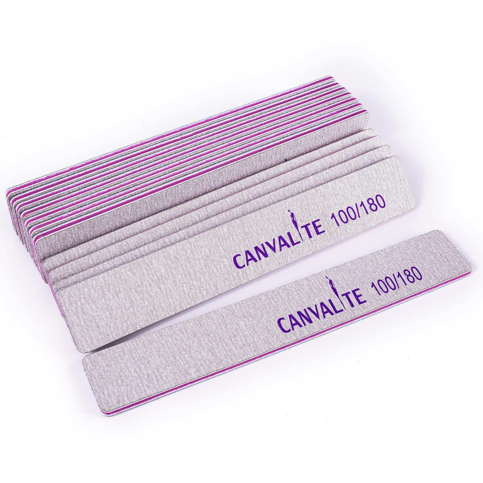 CANVALITE lima de uñas rectangular 100/180 para dar forma con precisión