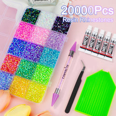 CANVALITE rhinestone picker tool for precise placement.