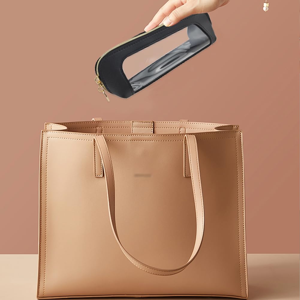 Capiant bolso maquillaje con cierre resistente para transporte seguro.