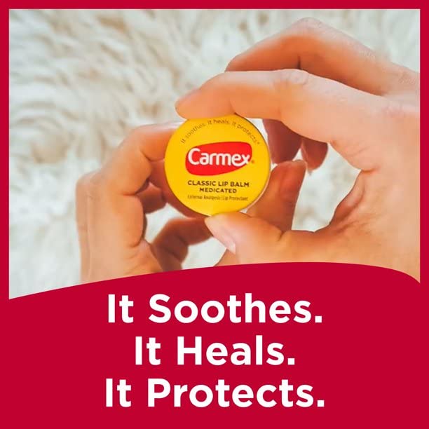 Carmex Barrera protectora de larga duración para labios.