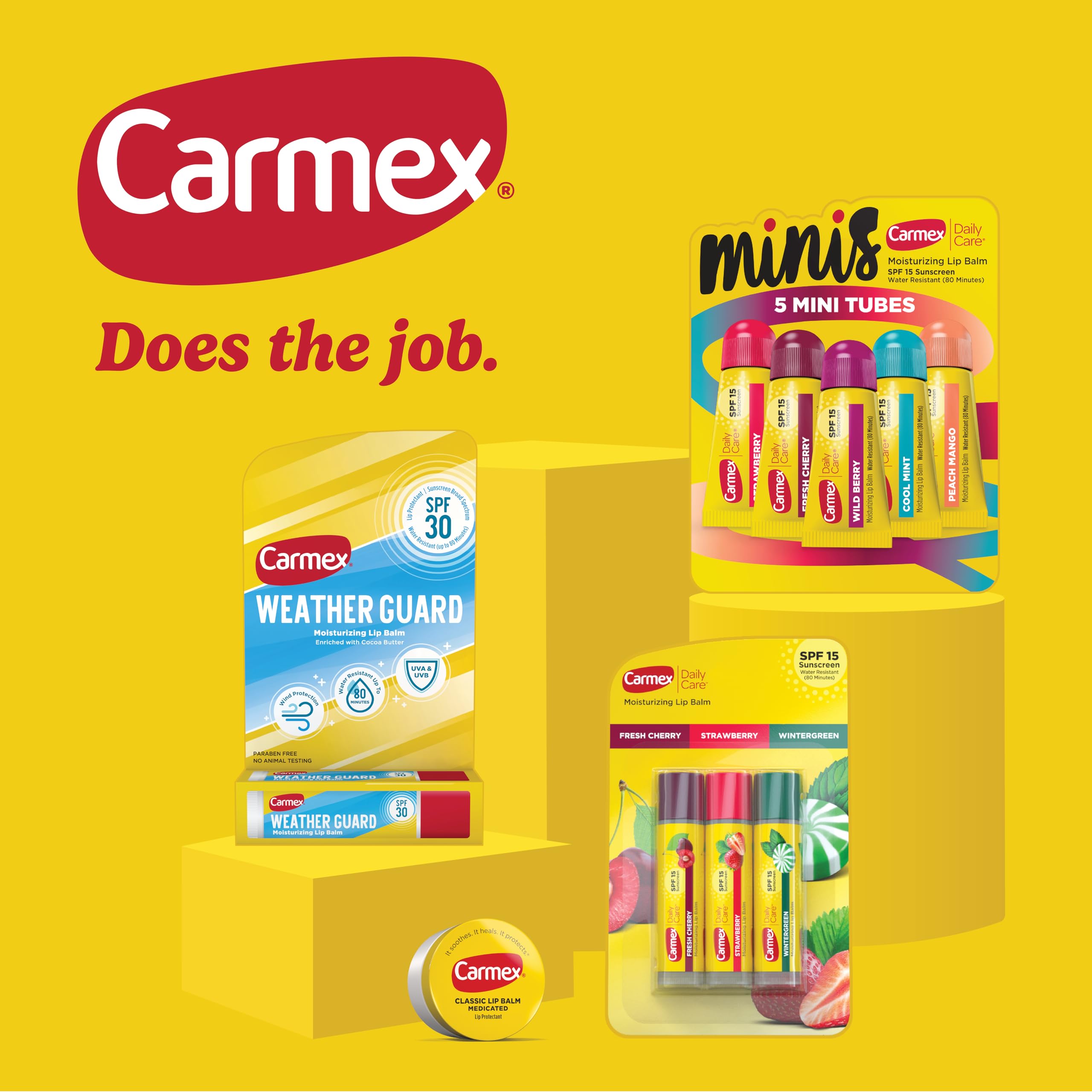 Carmex Clásico en barra, bálsamo hidratante para uso diario