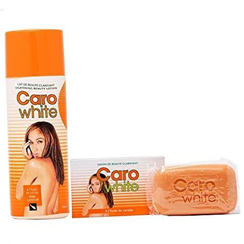 Caro White Combo 2: loción y jabón para piel suave y nutrida, uso diario