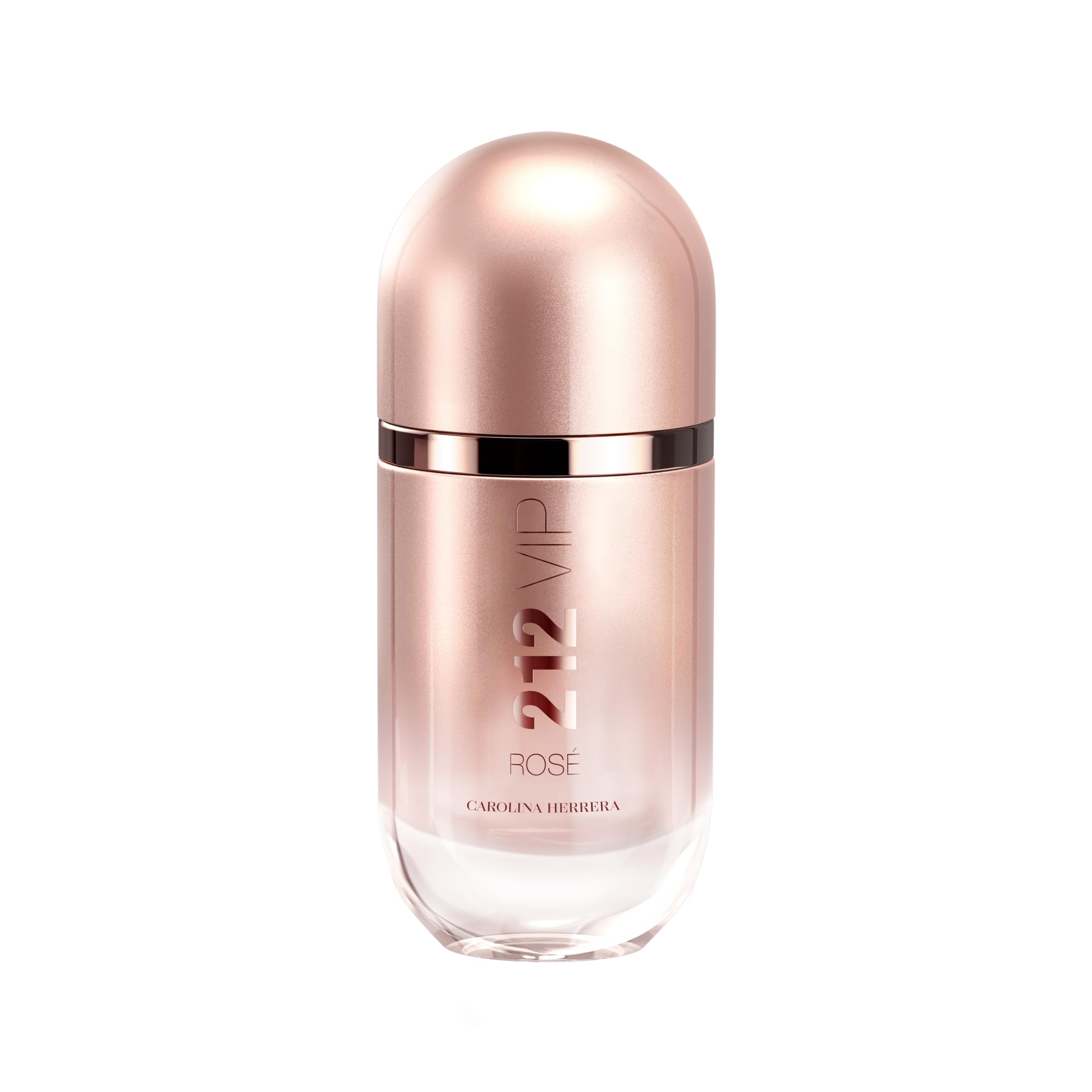 Carolina Herrera 212 VIP Rose, botella mate, ideal para uso diario y celebraciones.