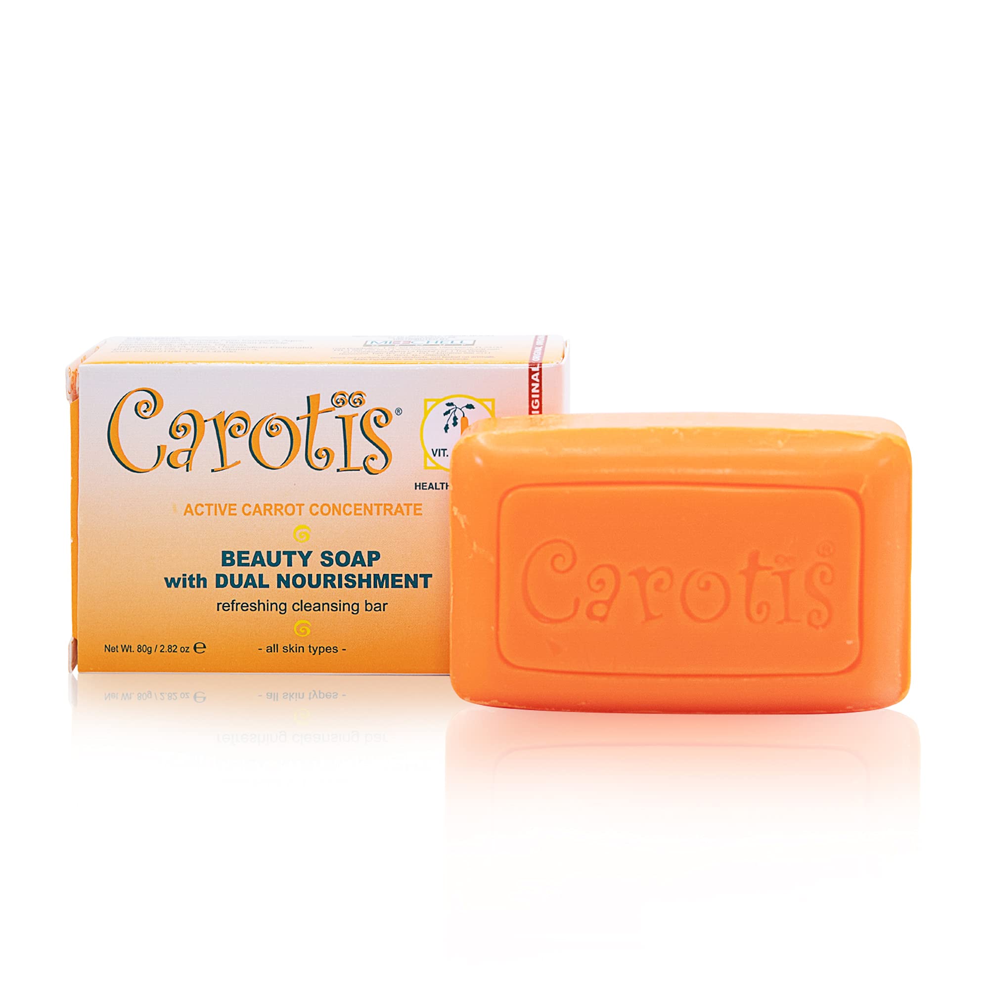 CAROTÏS Jabón de Belleza 80 g barra-jabón, limpieza suave y fresca.