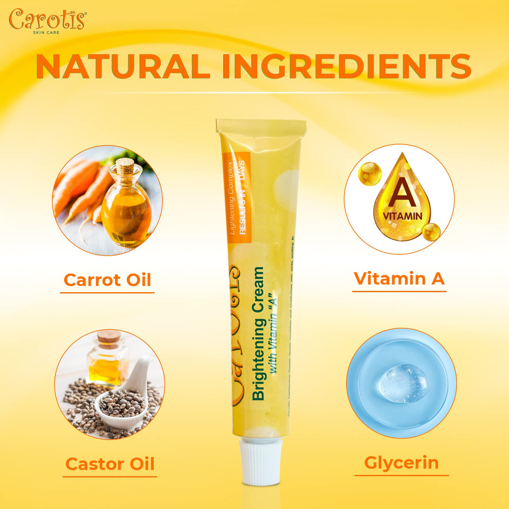 CAROTÏS cream application swirl shows smooth, fast-absorbing texture for everyday glow.