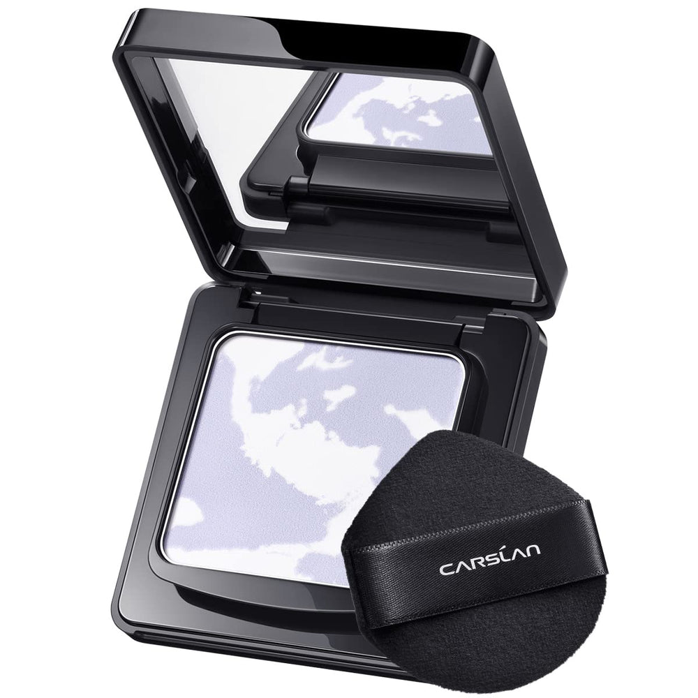 CARSLAN Polvo compacto translúcido, acabado mate que suaviza poros e imperfecciones.
