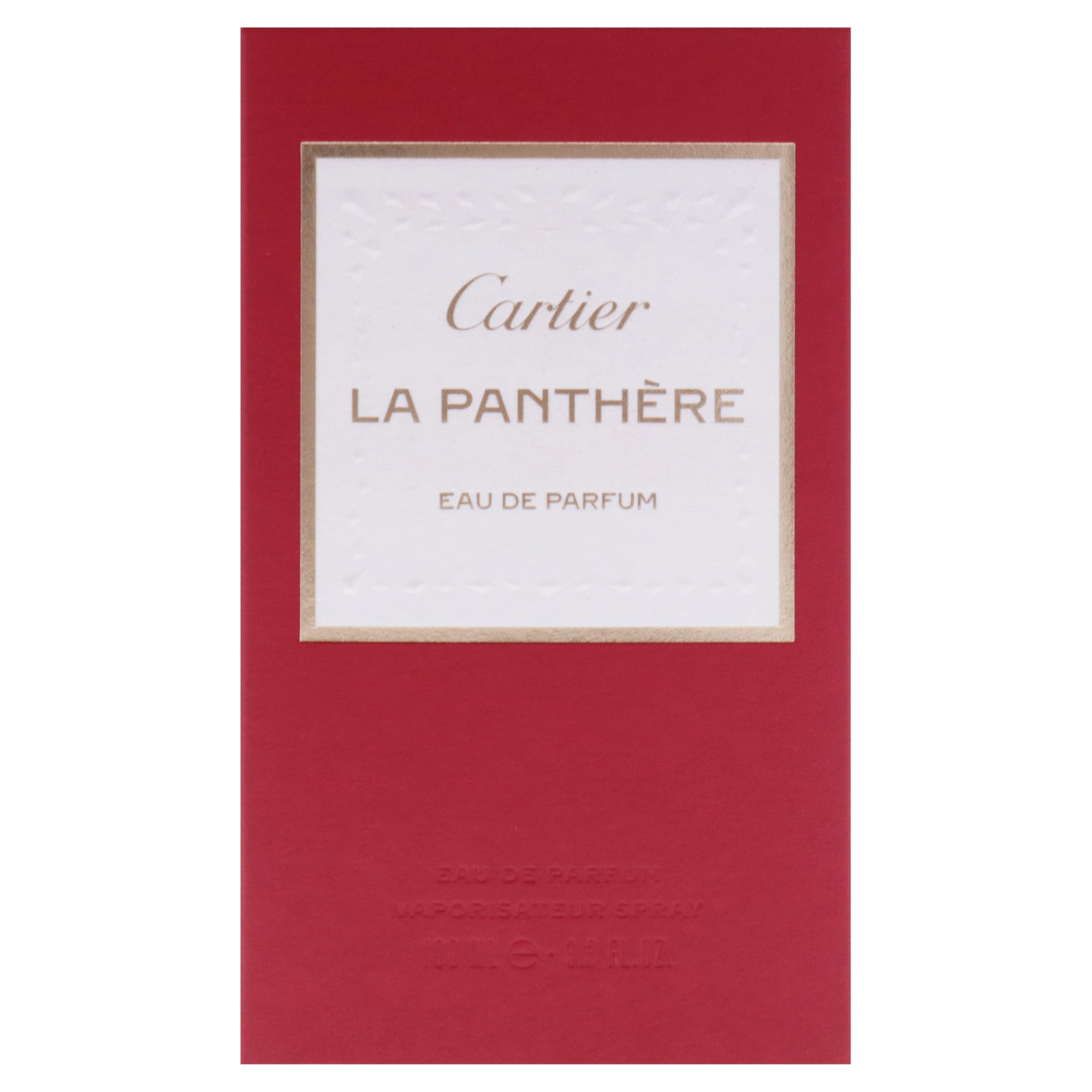 Cartier La Panthère EDP, botella de vidrio, perfuma sutilmente durante el día.
