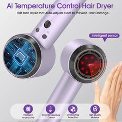 Casavok secador con sensor autoajuste muestra ajuste automático para cabello más seguro.