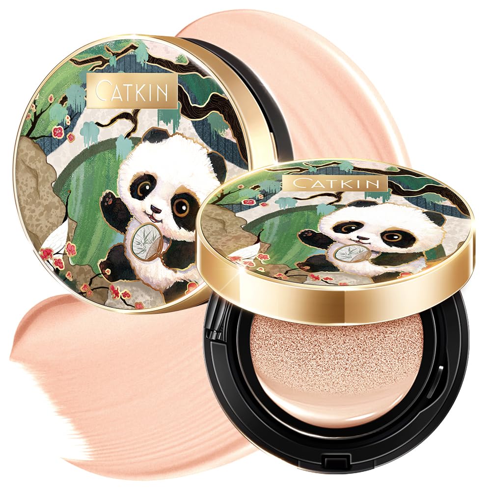 Catkin Panda Land cushion front-view for smooth, even coverage all day.