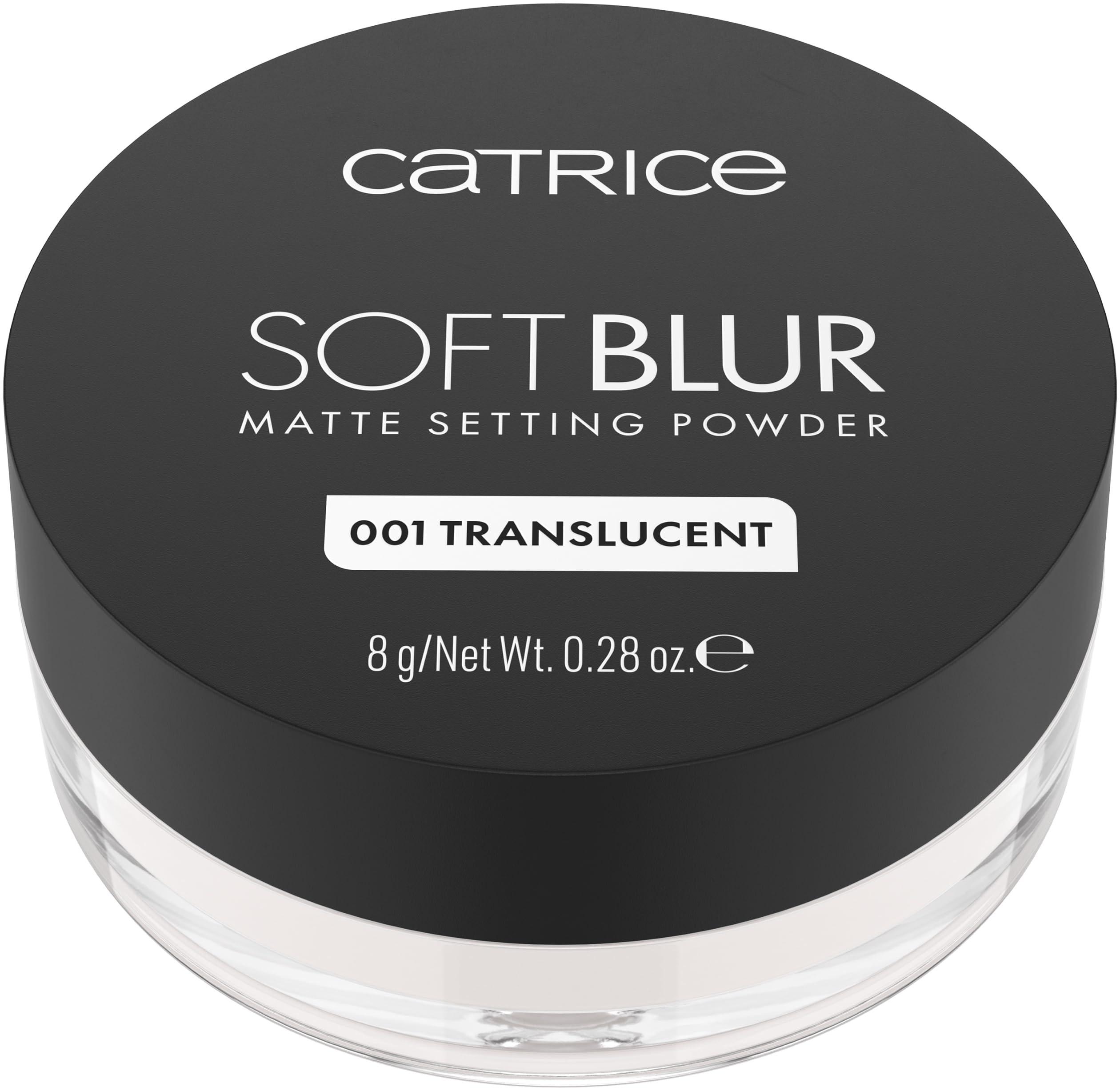 Catrice Soft Blur powder ultra-fine texture for weightless all-day setting.