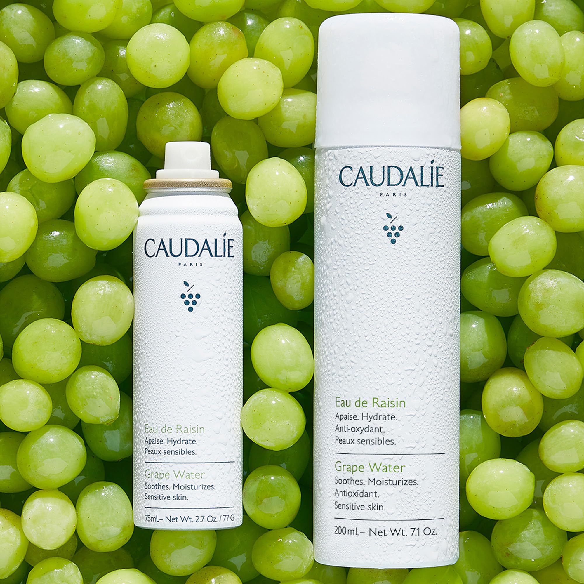 Caudalie agua de uva aporta antioxidantes para la barrera de la piel.