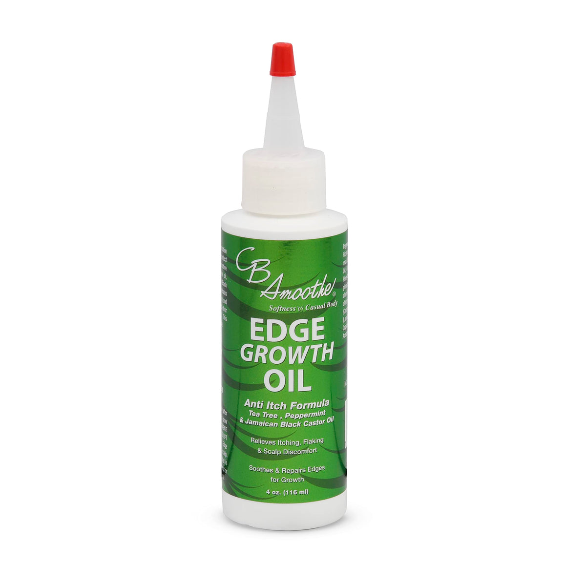 CB Smoothe aceite crecimiento capilar en botella de 118 ml, cuidado suave del cuero cabelludo.