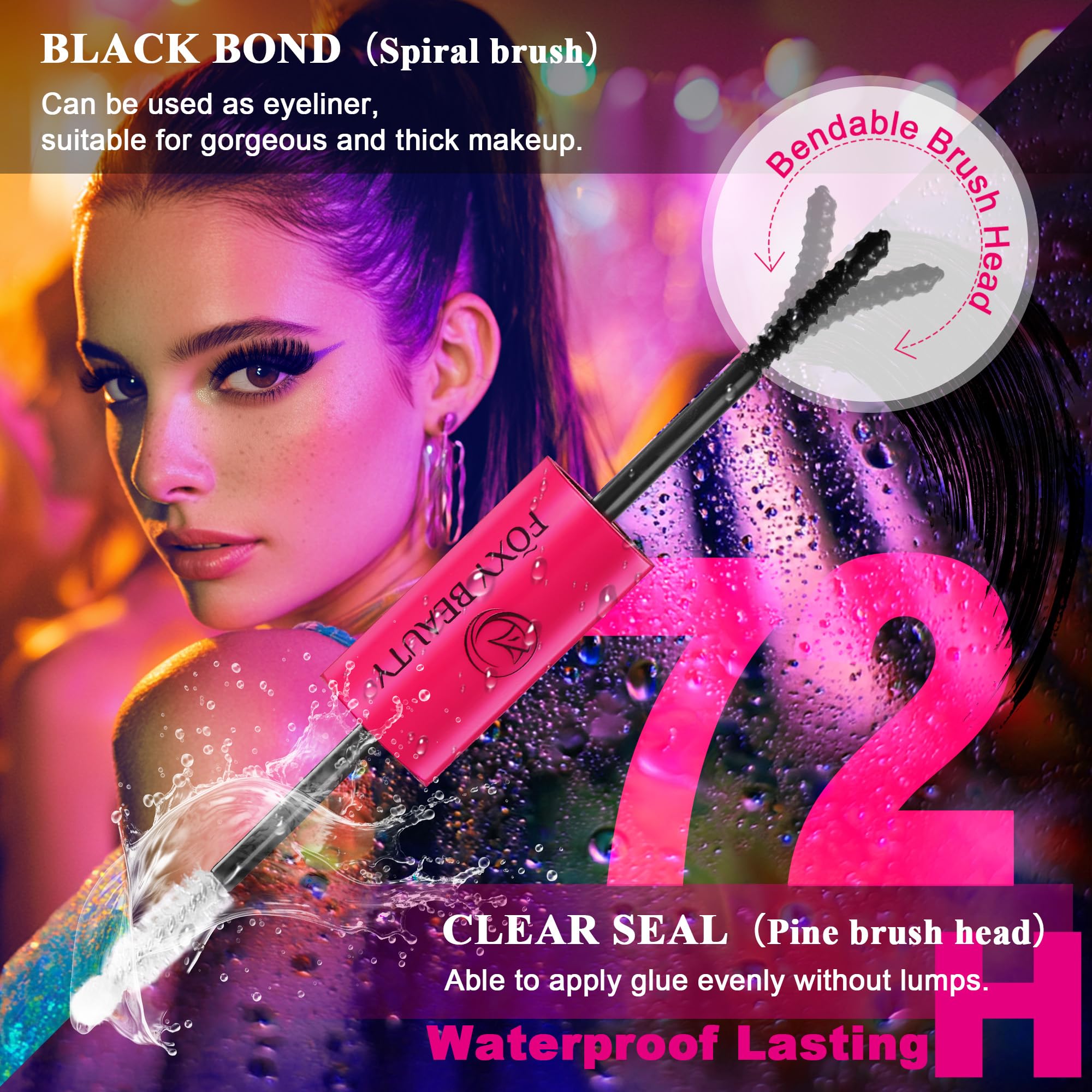 CCODDY Bombshell X, adhesivo resistente a agua y sudor para mayor confianza.