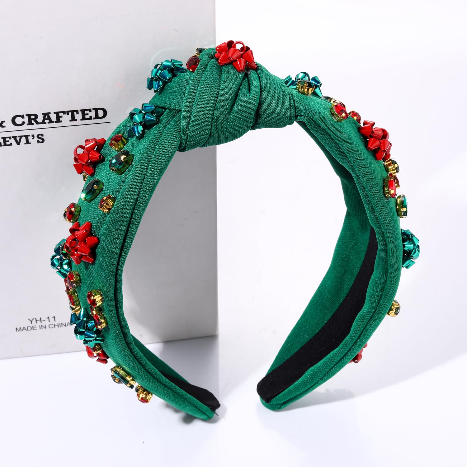 CEALXHENY diadema Navidad nudo joyas, toque elegante para eventos.