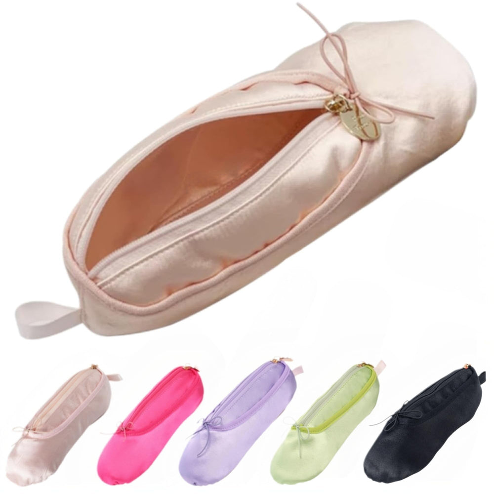 CECKQUE bolso maquillaje con zapato ballet, ideal para organizar cosméticos en danza.