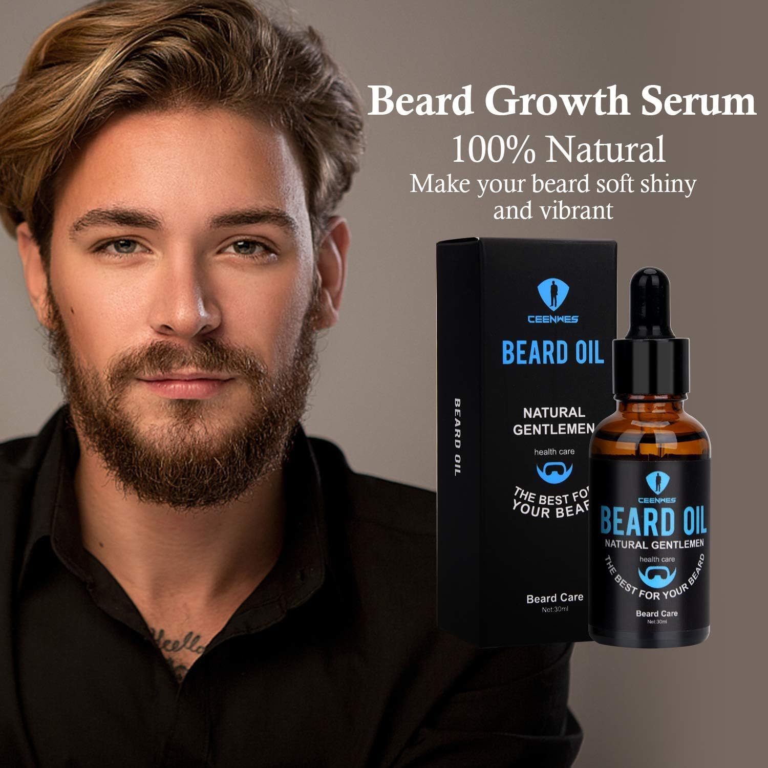 Ceenwes kit balsamo barba: acondiciona y suaviza sin irritar.