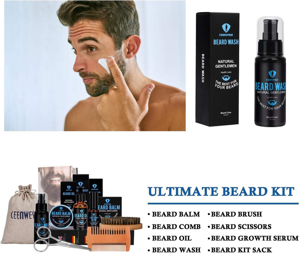 Ceenwes kit lavado barba: limpia y deja la barba suave y manejable.
