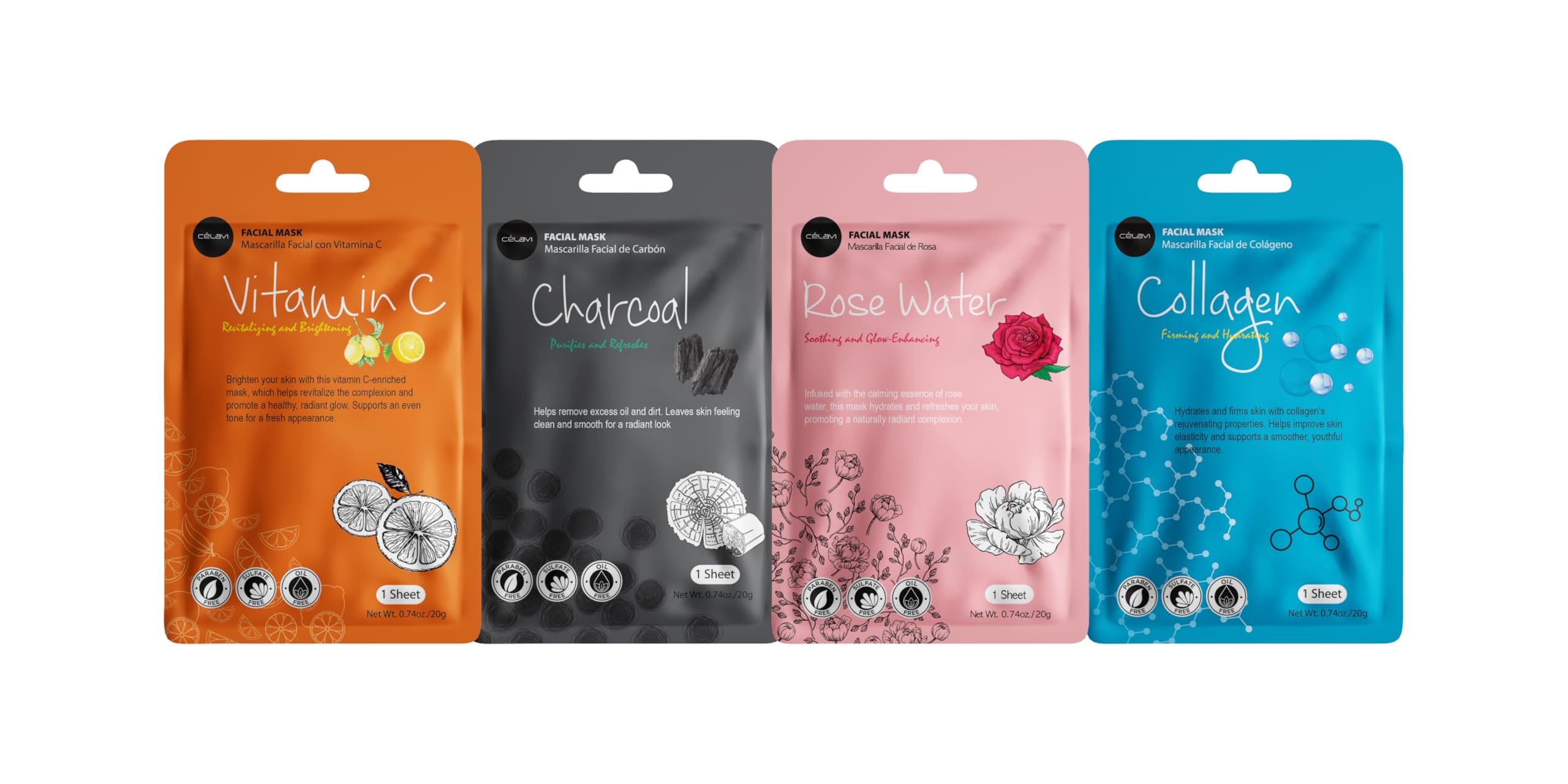 Celavi mascarillas para revitalizar la piel y aportar luminosidad natural.