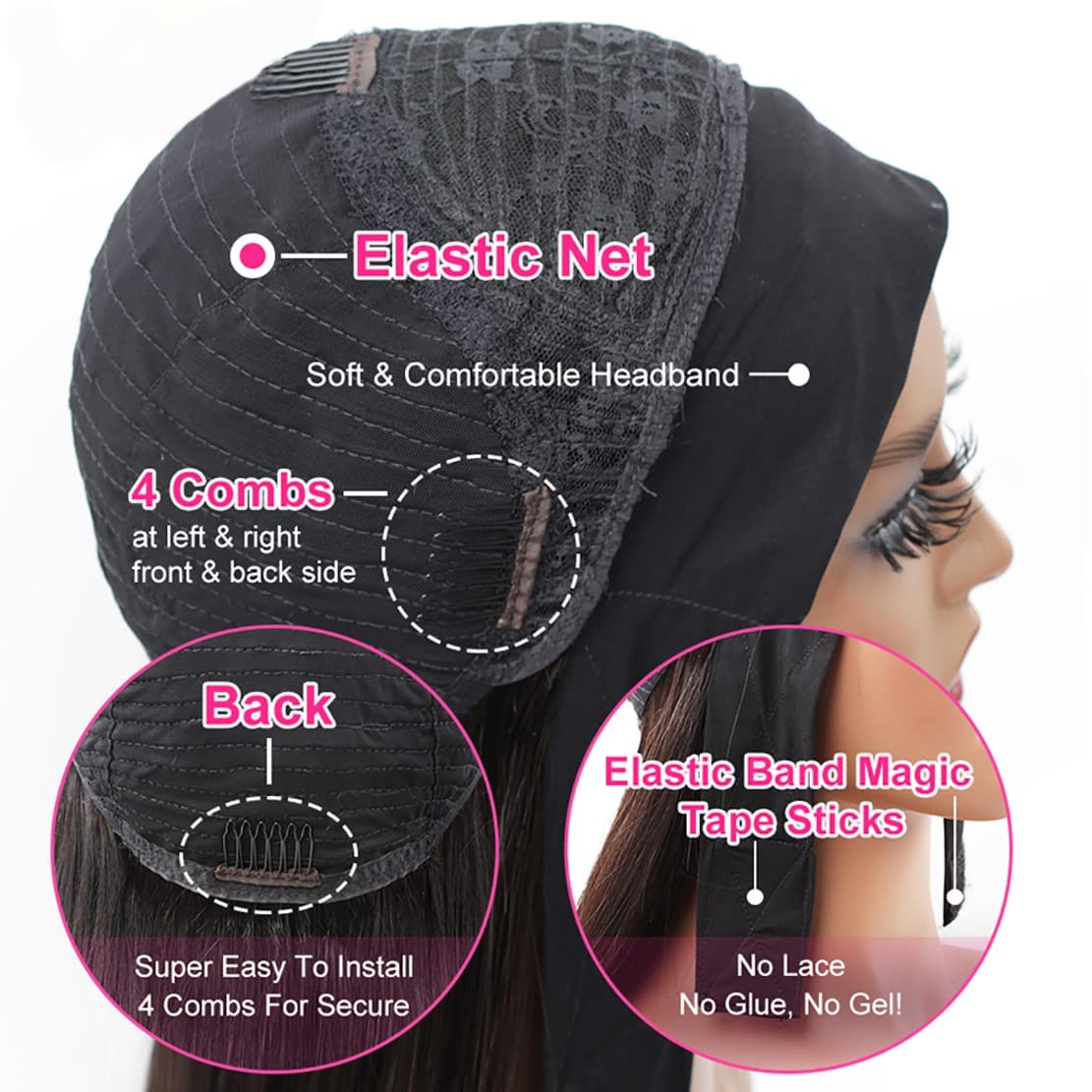 Celiarita peluca onda profunda, cabello humano para un aspecto auténtico.