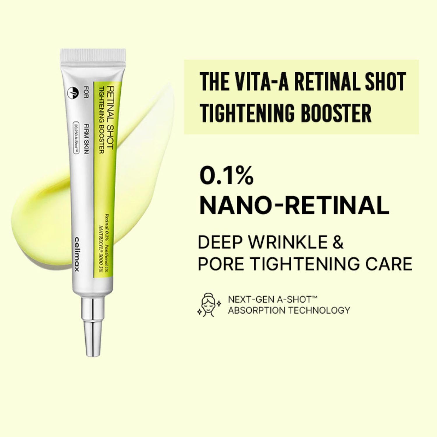 Celimax Vita A Retinal Shot: aplicación nocturna para mayor firmeza facial